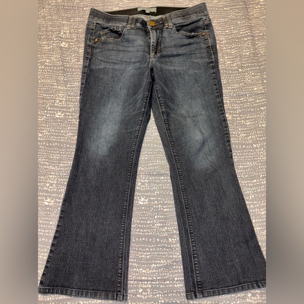 Wit & Wisdom Dark Gray Straight Leg Jeans